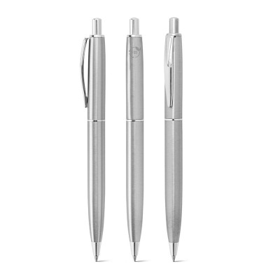 DOOLI. Stainless steel ballpoint pen (53 recycled), with shiny body